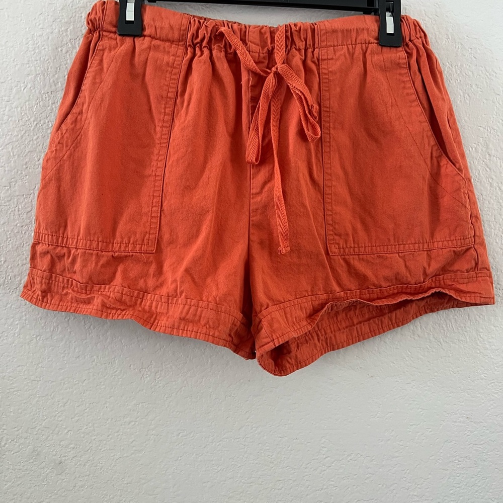 Women's Vibrant Orange Cargo Shorts